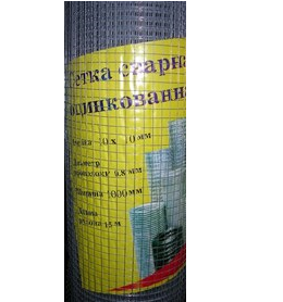 Сетка сварная оцинкованная ячейка 12х12х0,8мм (1х15м)