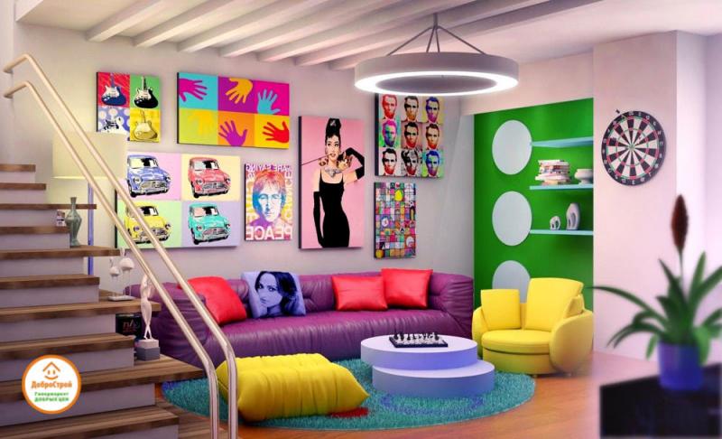 Стиль «поп-арт»: смелость личности и буйство красок
